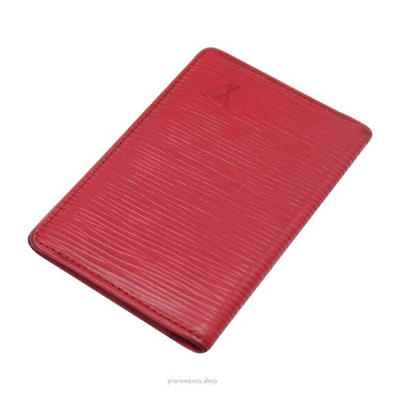 🔴 Louis Vuitton Pocket Organizer Wallet - Red Epi Leather - Picture 4 of 9